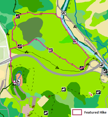 Map of Milkhouse Ford Hike